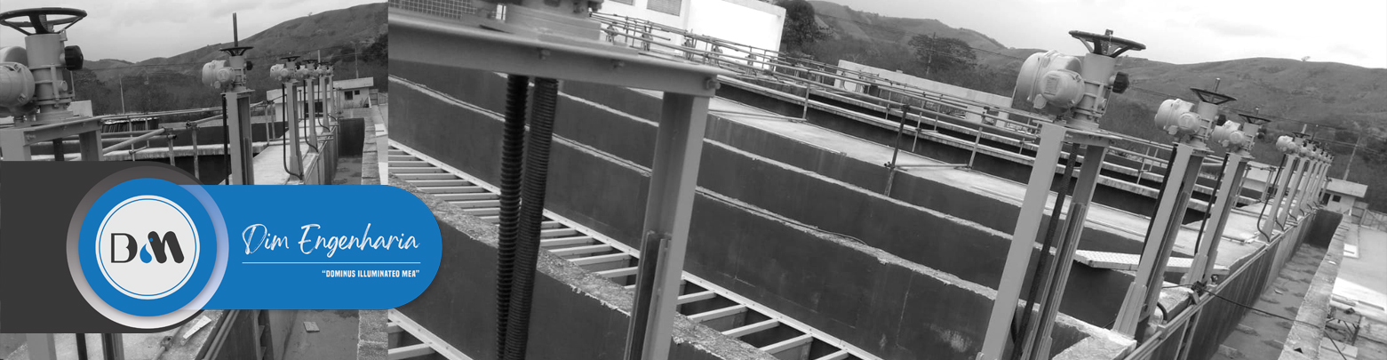 Comporta de canal Dim Engenharia obra CEDAE