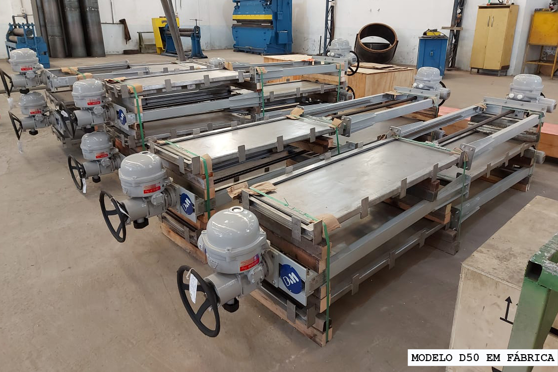 comporta modelo deslizante de canal Dim Engenharia