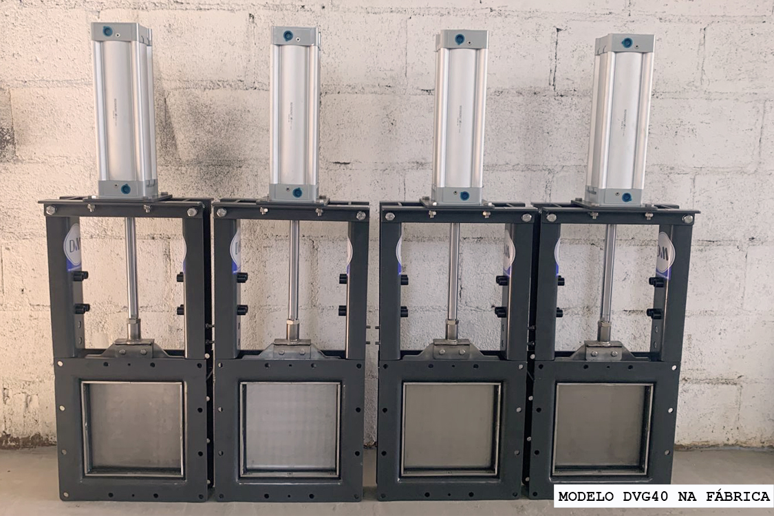 Valvula Guilhotina fabricação Dim Engenharia