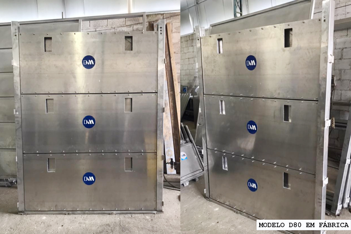 comporta stop log fabricação Dim Engenharia