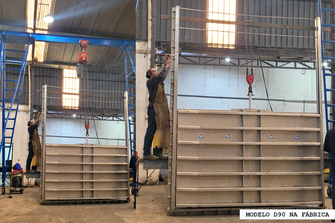 comporta vagão represa e barragem Dim Engenharia