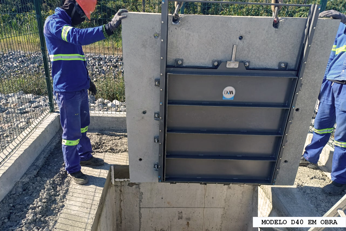 comporta Dim de parede para Sabesp