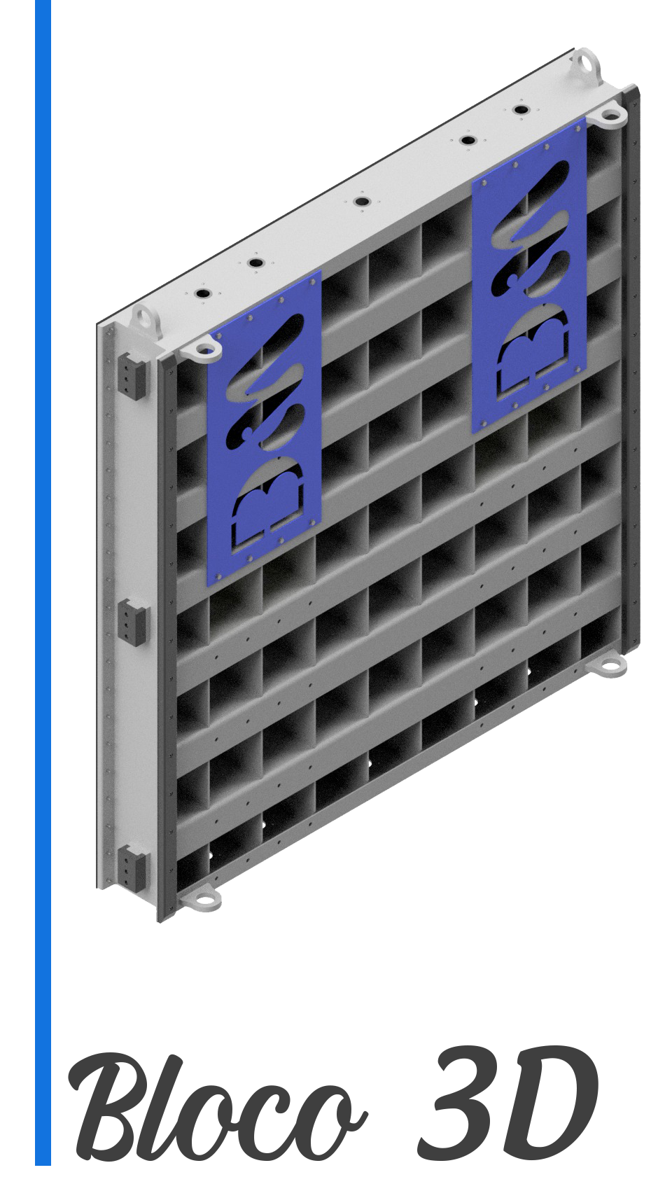 bloco 3D comporta modelo vagão para download gratuito