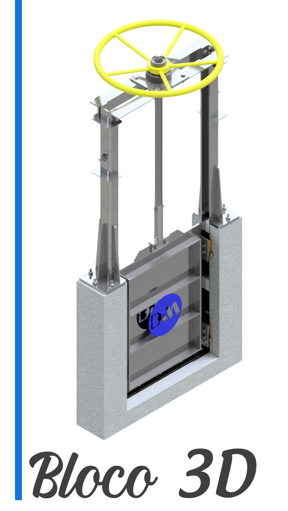 bloco 3D comporta de canal para download